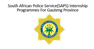 South African Police Service(SAPS) Internship Programmes For Gauteng Province