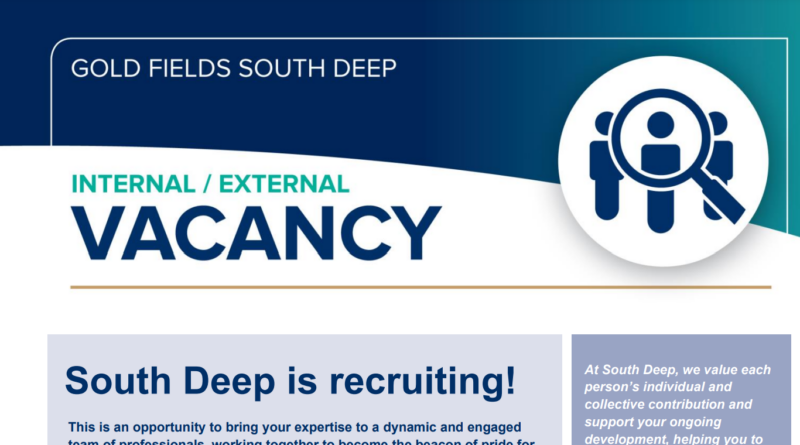 South Deep Mine is Looking For A Plant Operator To Support Safe And Effective Plant Production